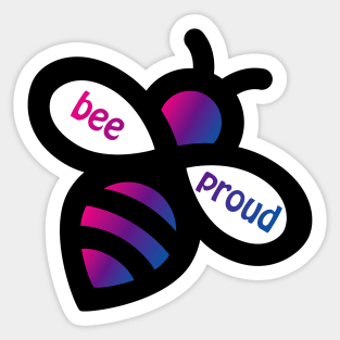 Bee Proud - Bisexual Flag bees Sticker